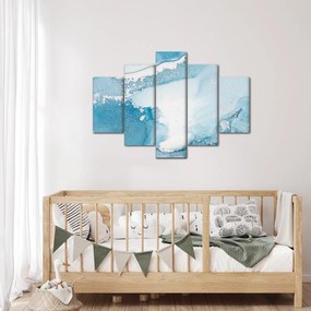 Obraz - Modrý dekor (150x105 cm)