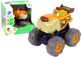 Lean Toys Autíčko Monster Truck - Tiger hnedý