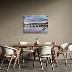 Sklenený obraz Karlovho mosta (70x50 cm)