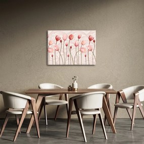 Obraz - Ružové tulipány (70x50 cm)