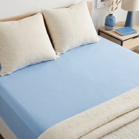4Home jersey prestieradlo DELUXE modrá, 180 x 200 cm, 180 x 200 cm