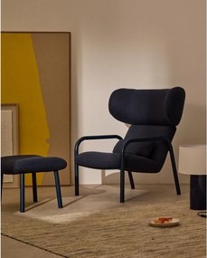 Tmavomodré kreslo Inari – Kave Home