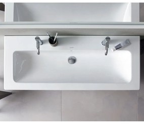 DURAVIT ME by Starck umývadlo do nábytku s dvomi otvormi, s prepadom, 1230 x 490 mm, biela, 2361120024