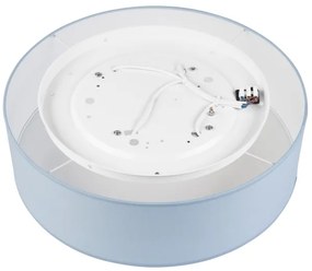 Stropné svietidlo SIRJA PASTEL DOUBLE 4xE27/15W/230V pr. 45 cm modrá