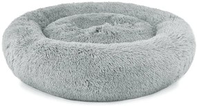 Plyšový univerzálny pelech pre psa a mačku 80 cm - svetlosivý