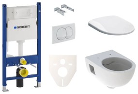Cenovo zvýhodnený závesný WC set Geberit do ľahkých stien / predstenová montáž + WC Geberit Selnova SIKOGES5S0