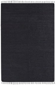 Jutový koberec 160 x 230 cm čierny SINANKOY Beliani