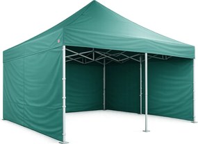 Rozkladací stan 5x5m - hliníkový hexagon profi, Zelená