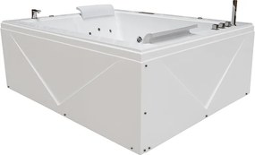 BPS-koupelny Hydromasážna vaňa DIABLO 666 II 180x150 s ohrevom vody