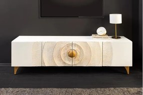 TV-skrinka 48411 Bailey 180cm Drevo Mango Bielené  - Komfort-nábytok