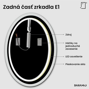 Okrúhle zrkadlo s LED svetlom E1