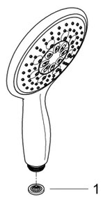 GROHE 26107000 - Ručná sprcha VITALIO RAIN 130 mm, lesklý chróm