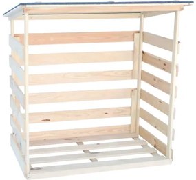 Prístrešok na drevo Rojaplast Wood 119 x 118 x 64 cm drevený