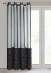 ZÁCLONA NA KRÚŽKOCH MARION 140X250 CM ČIERNA