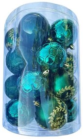 DECOLED Plastové gule, d. 8 cm, 20x tmavozelené