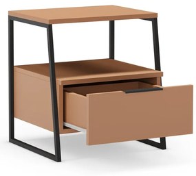 Nočný stolík v tehlovej farbe Velia – Marckeric