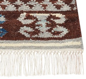 Vlnený kelímový koberec 160 x 230 cm viacfarebný AKNALICH Beliani