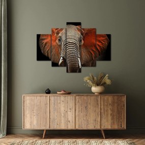 Obraz - Slony z Tsavo (150x105 cm)