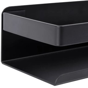 Nástenná polica MEGARA čierna