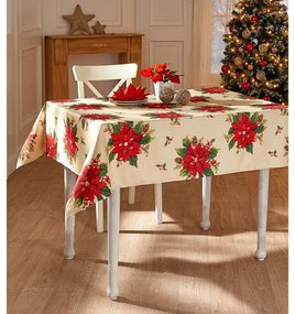 Obrus na stôl s vianočnou hviezdou 85 x 85 cm