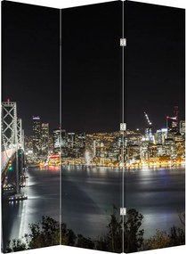 Paraván - Brooklynský most a New York (126x170 cm)