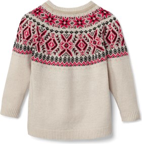 Detský pletený sveter s nórskym vzorom