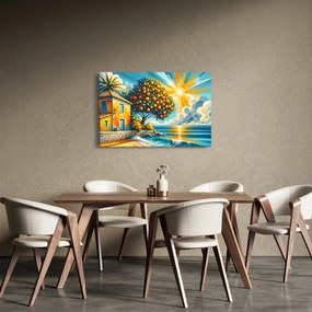 Obraz - Dom s pomarančmi I. (90x60 cm)