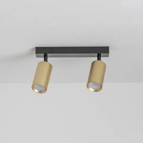 Brilagi - LED stmievateľné bodové svietidlo SELE GOLDEN 2xGU10/6,5W/230V čierna/zlatá