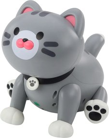 LEAN Toys Interaktívna robotická mačka na diaľkové ovládanie RC sivá