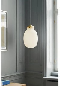 Nordlux - Luster na lanku RAITO 1xE27/25W/230V mosadz/biela