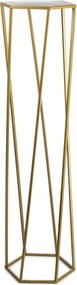 STOJAN NA KVETINÁČ HEXAGON 100X24X27 CM ZLATÁ