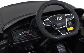 Ramiz Audi RS E-Tron GT batéria čierna + diaľkové ovládanie + pohon 4x4 + rádio MP3 + LED + EVA