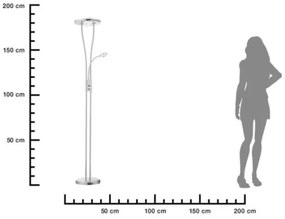 Leuchten Direkt 11778-55-LED Stmievateľná lampa HELIA LED/16,8W/230V + 2xLED/3,8W