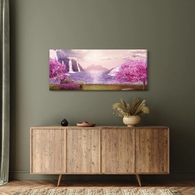 Obraz jazera (120x50 cm)