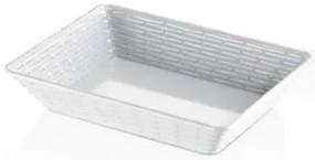 KULSAN HENA MELAMÍNOVÝ KOŠÍK NA CHLIEB 37X27X8CM BIELY