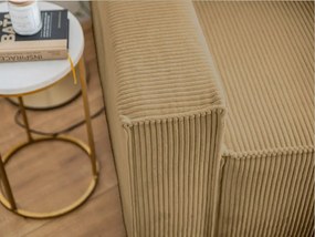 Kreslo s taburetom SMART SET, horčicová