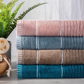 Froté osuška TEO tmavo tyrkysová 70 x 140 cm