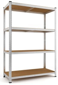 Regál s vysokou nosnosťou HEAVY, max. 700kg, 160x90x40cm, strieborná Monzana