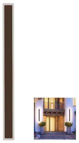 LED Vonkajšie nástenné svietidlo LED/17W/230V 3000K IP65 hnedá