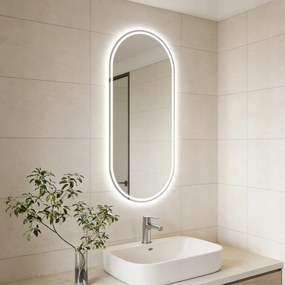 Ekspand LED zrkadlo 45x80cm oválne