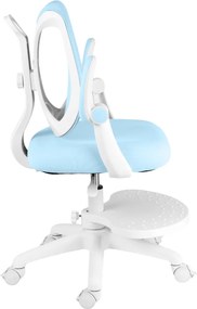 Detská rastúca stolička Neoseat JUNI 022 — látka, prateľný poťah, modrá