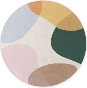 Koberec Ted Baker Hackney Clarissa ružový / zelený / béžový kruh
