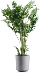 PLASTOVÝ KVETINÁČ ALOE TX 28,5X32 CM SIVÁ