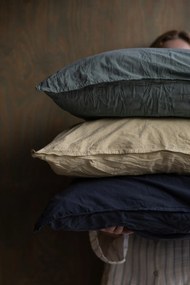 Storefactory Povlečení z organické bavlny Crinkle Midnight 150 × 210 cm