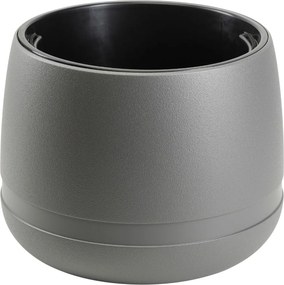 PLASTOVÝ KVETINÁČ LUNA VASE 48X38 CM ANTRACITOVÁ