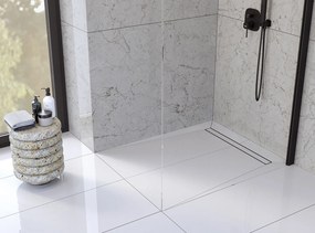 Laveo Sprchový odtokový žľab Basso 60 cm - COB_760D, čierna kartáčovaná