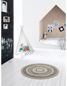 Koberec Star 19621-267 hnedý / béžový kruh