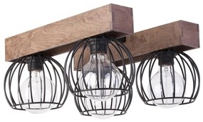 Stropné svietidlo MILAN 4xE27/60W/230V drevo