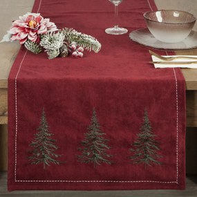 EUROFIRANY VIANOČNÝ BEHÚŇ NA STÔL HEMLOCK 40X183 CM VZOROVANÝ
