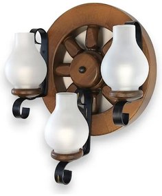 Brilagi - Nástenné svietidlo ROATA APLICA 3xE14/40W/230V buk/orech